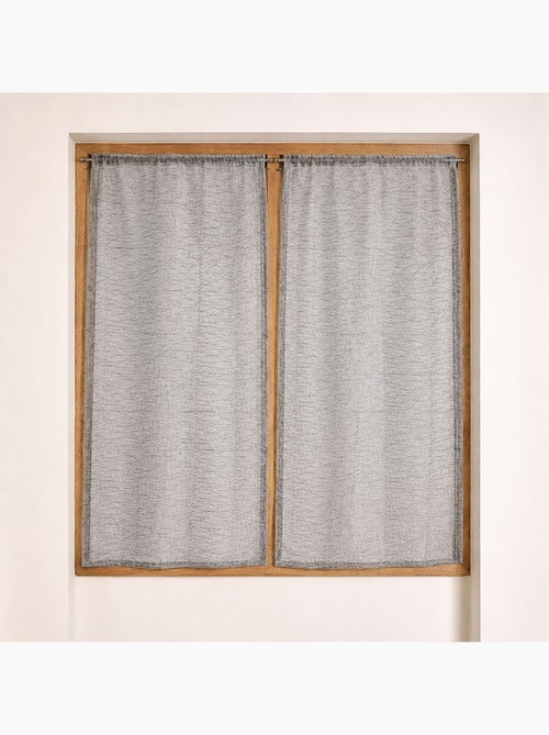 Paire de petits voilages organza uni - Kiabi
