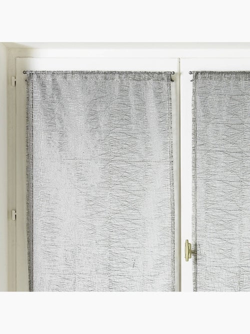 Paire de petits voilages organza uni - Kiabi