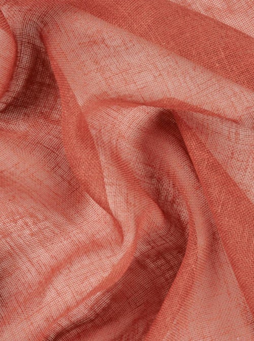 Paire de petits voilages unis et tamisants en poly/lin - Kiabi
