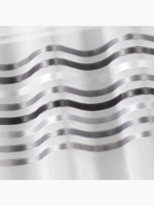 Paire de rideaux droits rayures horizontales - Kiabi