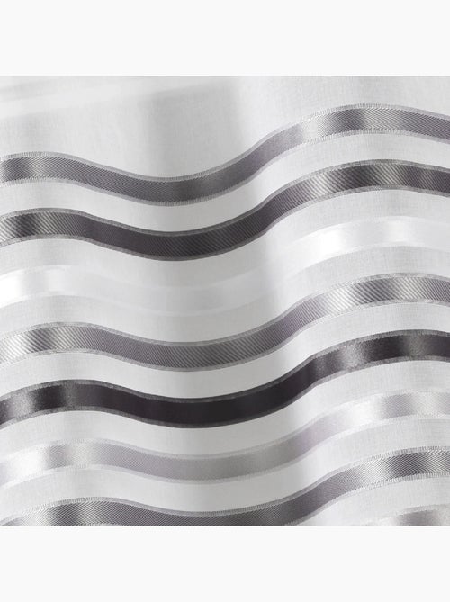 Paire de rideaux droits rayures horizontales - Kiabi
