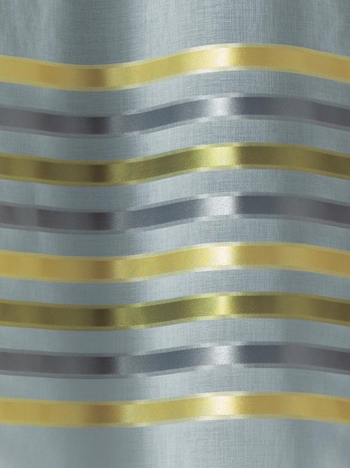 Paire de rideaux droits rayures horizontales - Kiabi