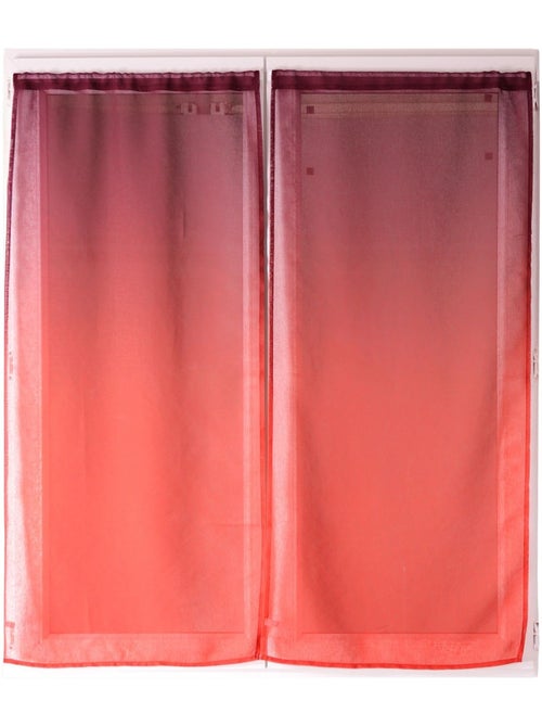 Paire de voilages à dégradé de couleurs - Kiabi Paire de voilages à dégradé de couleurs - Kiabi