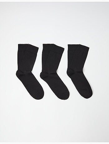 Pak 3 paar katoenrijke sokken in, MO Fashion