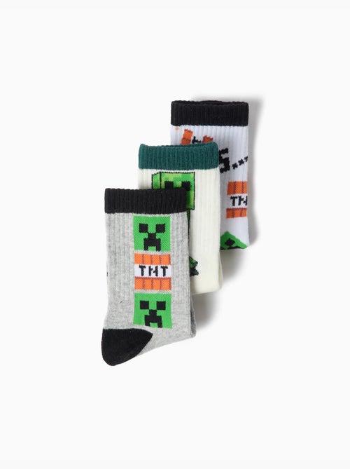 Pak 3 paar 'minecraft' sokken, mo fashion - Kiabi