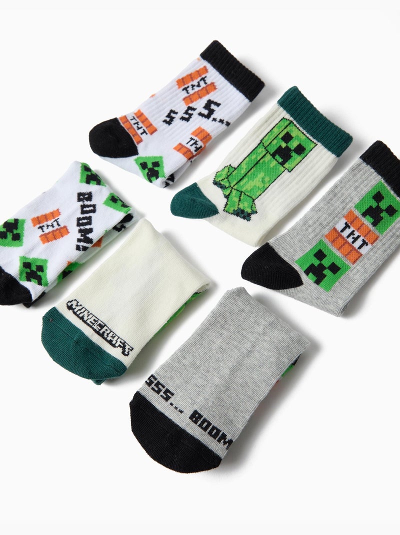 Pak 3 paar 'minecraft' sokken, mo fashion Multicolor - Kiabi