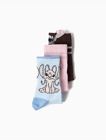 Pak 3 paar 'stitch'-sokken in —©disney, mo fashion