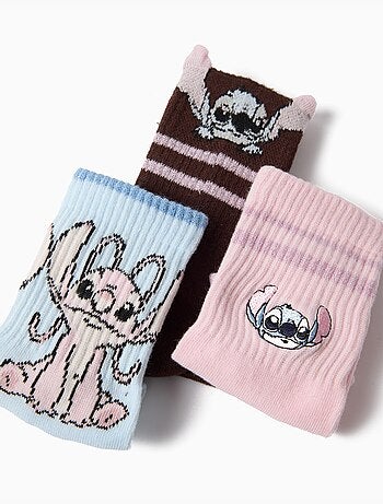 Pak 3 paar 'stitch'-sokken in —©disney, mo fashion