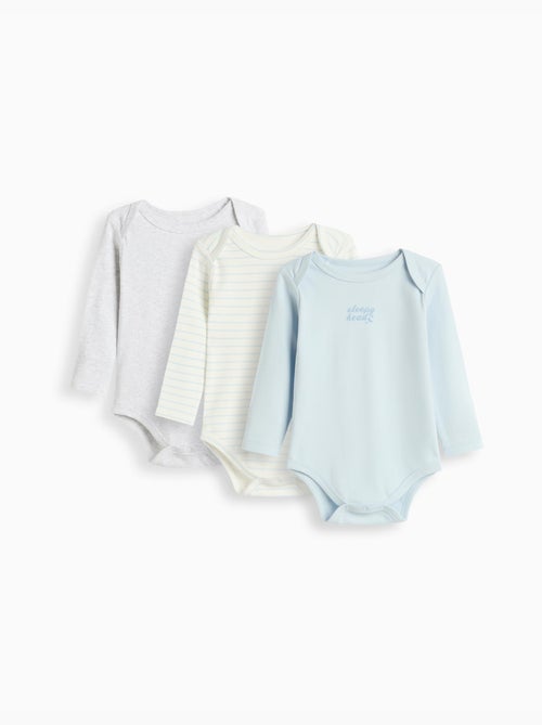 Pak van 3 bodysuits met lange mouwen, mo fashion - Kiabi