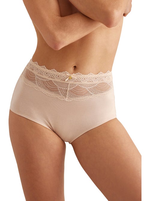 Pak x2 onderbroeken met hoge taille essential - Kiabi Pak x2 onderbroeken met hoge taille essential - Kiabi