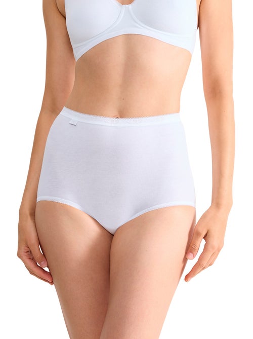 Pak x4 onderbroeken met hoge taille basic plus - Kiabi Pak x4 onderbroeken met hoge taille basic plus - Kiabi