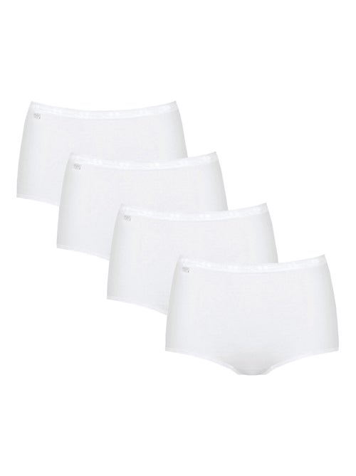 Pak x4 onderbroeken met hoge taille basic plus - Kiabi Pak x4 onderbroeken met hoge taille basic plus - Kiabi