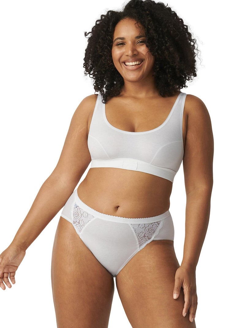 Pak x4 slips chic midi Wit - Kiabi