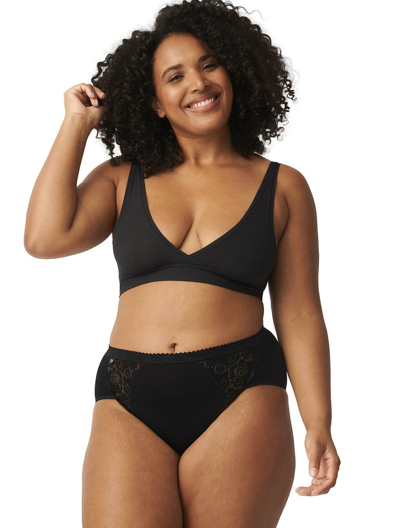 Pak x4 slips chic midi Zwart - Kiabi
