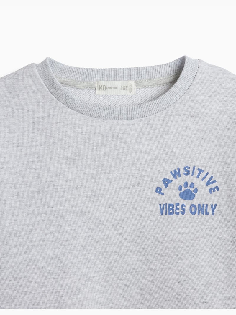 Pakje van 2 fleece sweatshirts, mo fashion Blauw - Kiabi