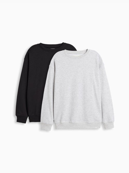 Pakje van 2 fleece sweatshirts, mo fashion - Kiabi Pakje van 2 fleece sweatshirts, mo fashion - Kiabi