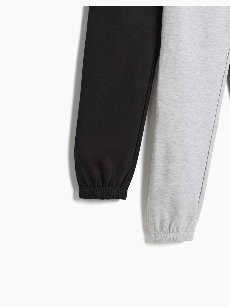 Pakje van 2 pluchen joggingbroeken, mo fashion Grijs - Kiabi