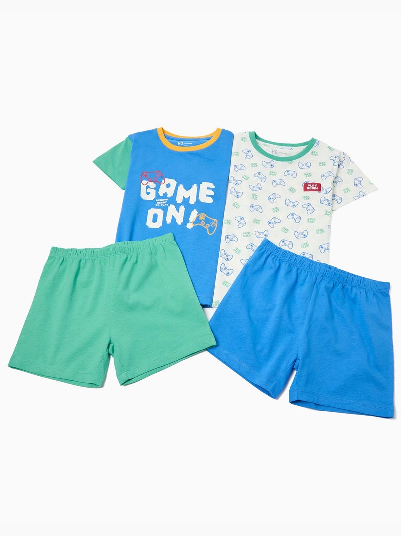Pakje van 2 pyjama's, MO Fashion Blauw - Kiabi