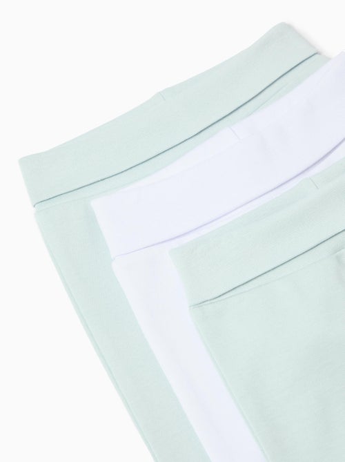 Pakje van 3 broeken met voeten voor de baby, MO Fashion - Kiabi