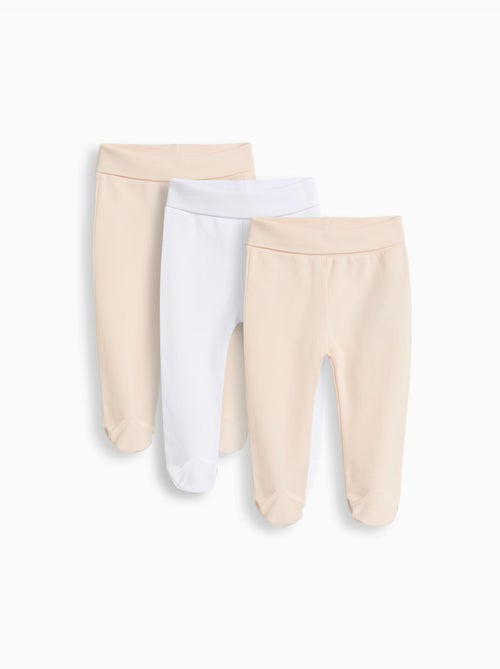 Pakje van 3 broeken met voeten voor de baby, MO Fashion - Kiabi Pakje van 3 broeken met voeten voor de baby, MO Fashion - Kiabi