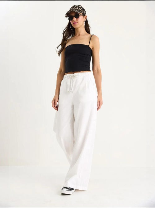 Palazzo-broek met elastische taille lucci - Kiabi Palazzo-broek met elastische taille lucci - Kiabi