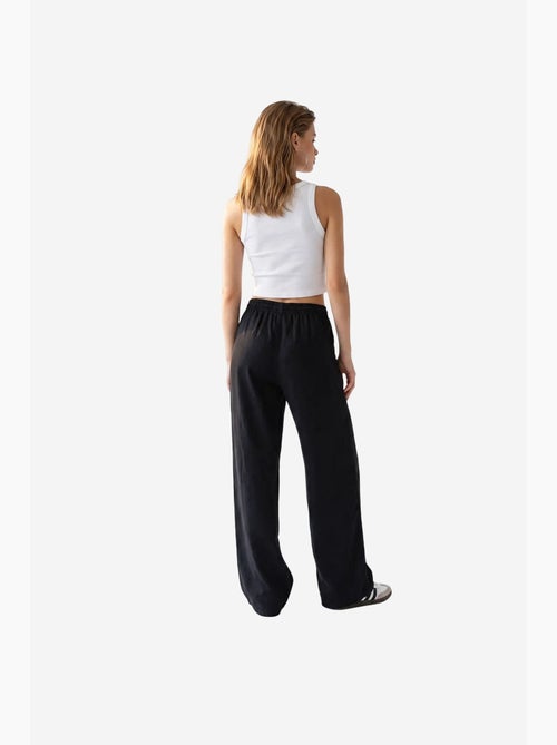 Palazzo-broek met wijde pijp van tencel mixray - Kiabi Palazzo-broek met wijde pijp van tencel mixray - Kiabi