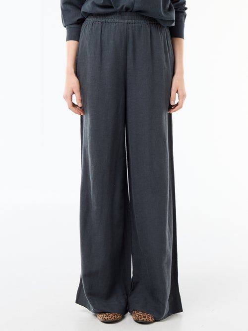 Palazzo broek van linnenmix - Kiabi Palazzo broek van linnenmix - Kiabi