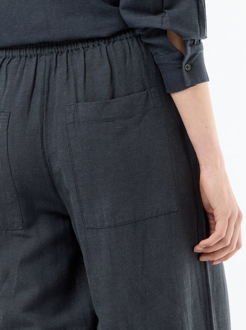 Palazzo broek van linnenmix - Kiabi Palazzo broek van linnenmix - Kiabi