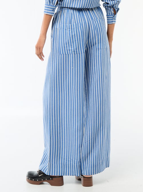 Palazzo broek van linnenmix - Kiabi Palazzo broek van linnenmix - Kiabi