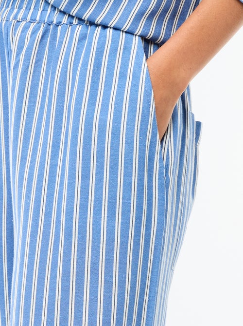 Palazzo broek van linnenmix - Kiabi Palazzo broek van linnenmix - Kiabi