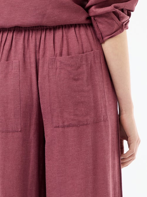 Palazzo broek van linnenmix - Kiabi Palazzo broek van linnenmix - Kiabi