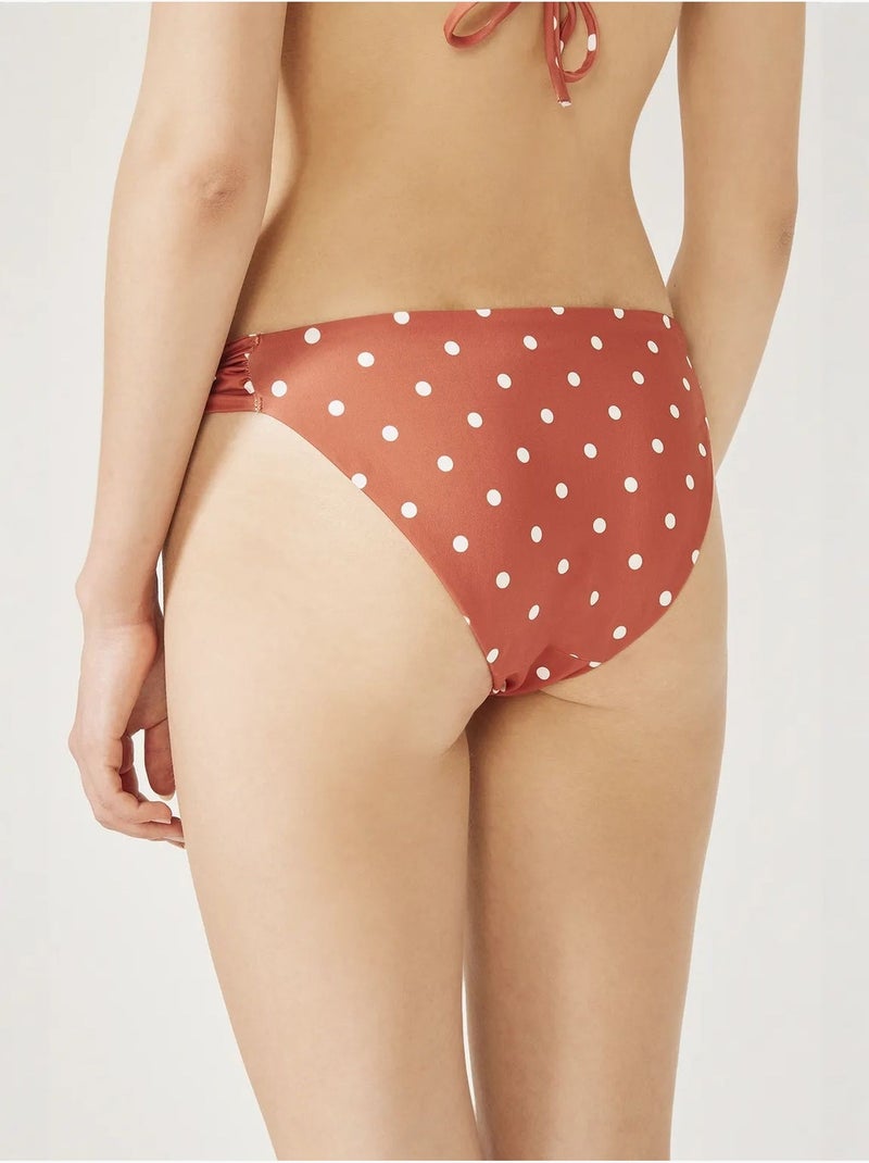 Palmaria bikinibroekje met zijkant penti Terracotta - Kiabi