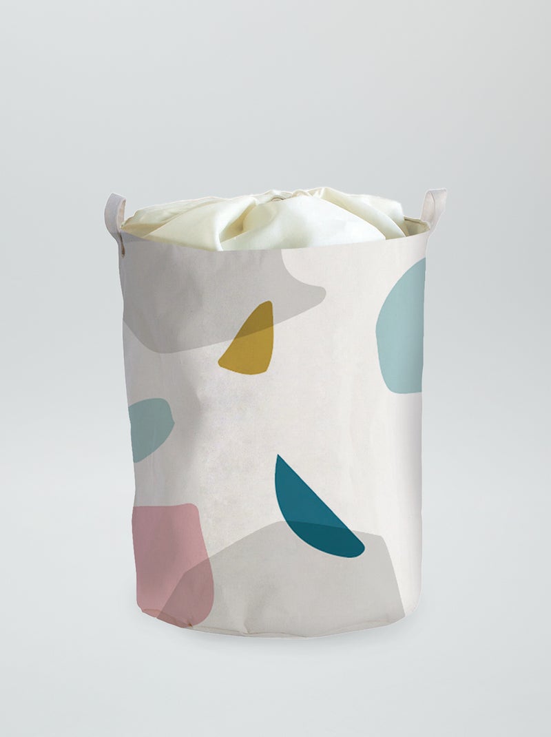 Panier à linge en tissu Blanc - Kiabi
