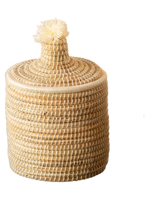 Panier avec couvercle laine - Kiabi Panier avec couvercle laine - Kiabi