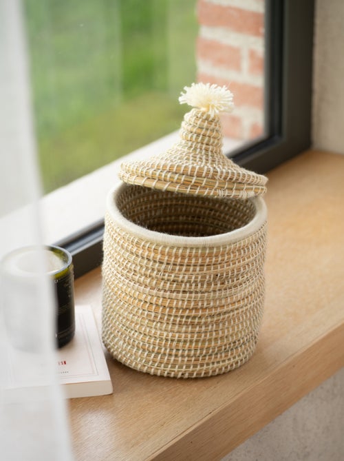 Panier avec couvercle laine - Kiabi Panier avec couvercle laine - Kiabi