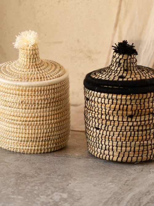 Panier avec couvercle laine - Kiabi Panier avec couvercle laine - Kiabi