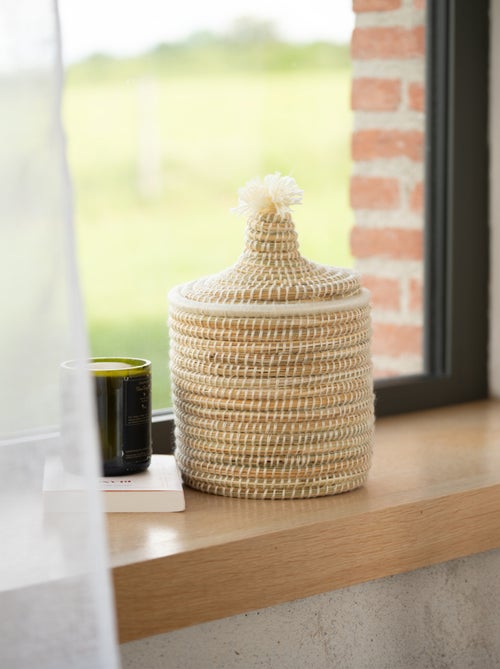 Panier avec couvercle laine - Kiabi Panier avec couvercle laine - Kiabi