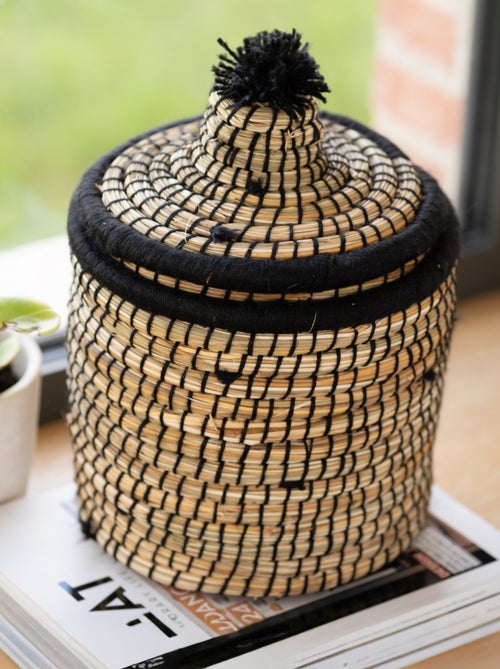 Panier avec couvercle laine - Kiabi Panier avec couvercle laine - Kiabi