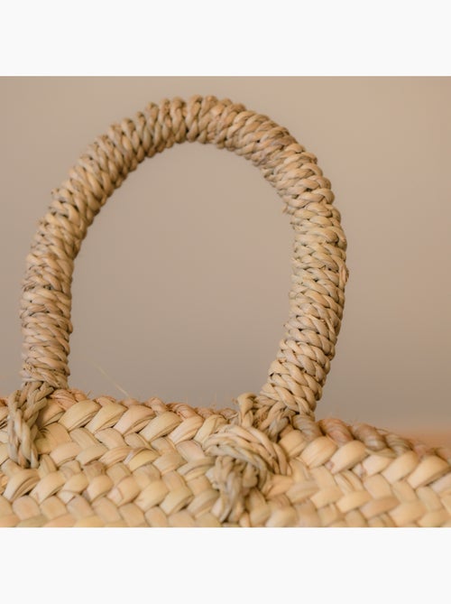 Panier bûche anse bord jute xl - Kiabi Panier bûche anse bord jute xl - Kiabi