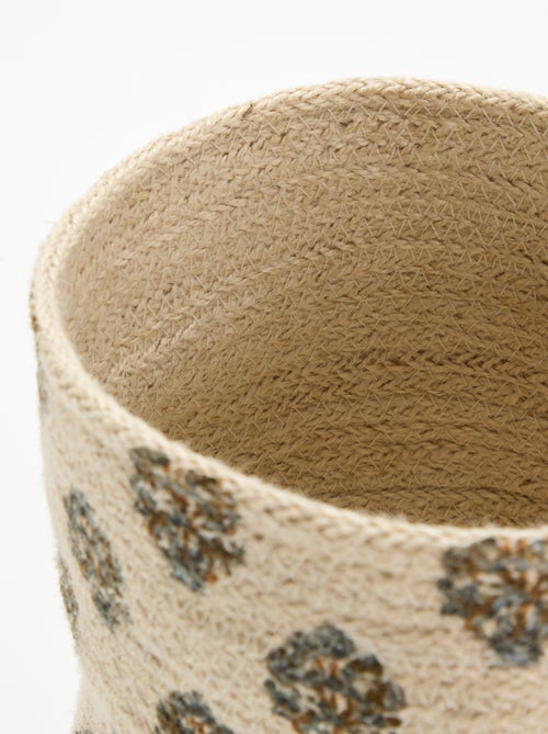 Panier de rangement en jute- Kiabi Home - Kiabi Panier de rangement en jute- Kiabi Home - Kiabi