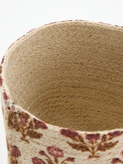 Panier de rangement en jute- Kiabi Home - Kiabi Panier de rangement en jute- Kiabi Home - Kiabi