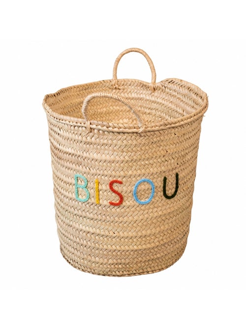 Panier de rangement multicoulor bisou - Kiabi Panier de rangement multicoulor bisou - Kiabi