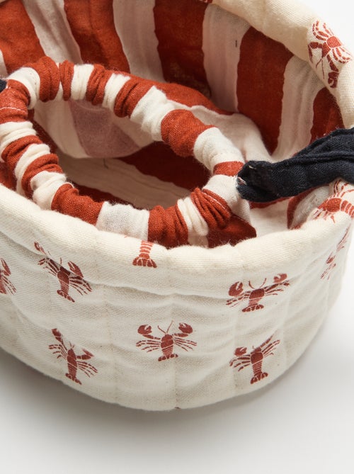 Panier en tissu - Kiabi