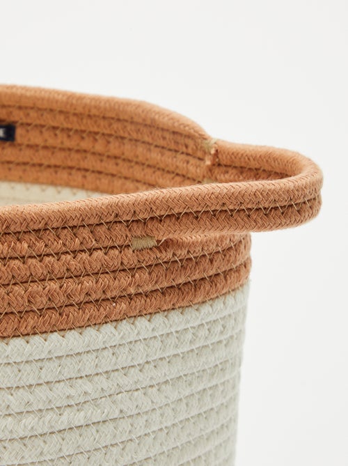 Panier rond en corde 'Girafe' - Kiabi