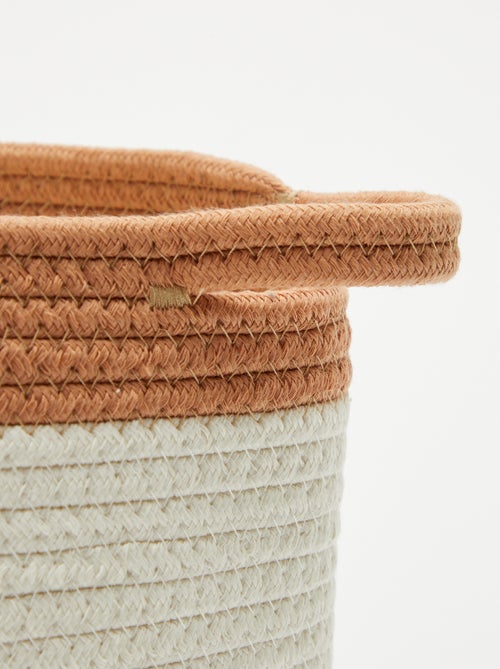 Panier rond en corde 'Girafe' - Kiabi