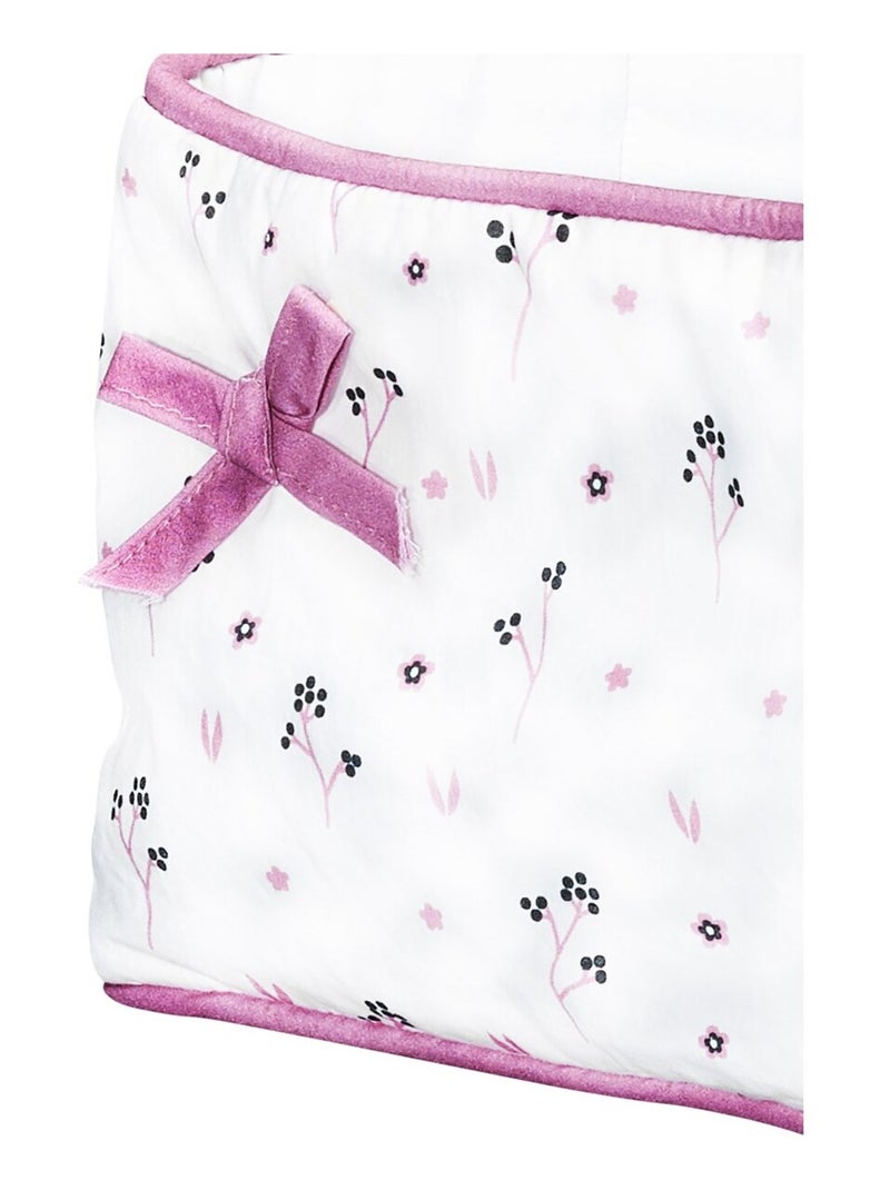 Paniere tissu en coton - babyprice Blanc - Kiabi