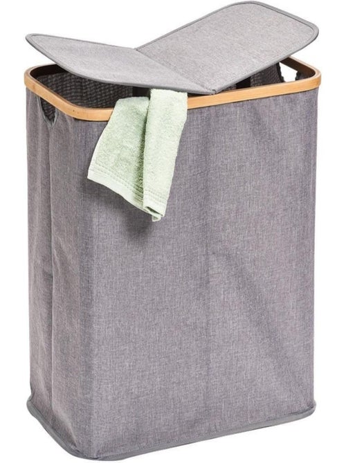 Paniers à linge coton bambou promo linge - Kiabi