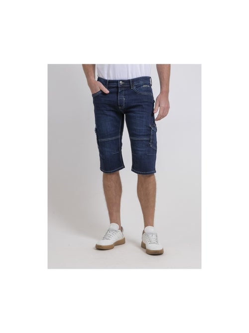 Pantacourt battle en jean bonacri dk blue - Kiabi