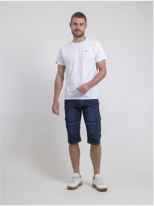 Pantacourt battle en jean bonacri dk blue - Kiabi