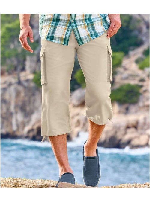 Pantacourt Cargo Microfibre   - ATLAS FOR MEN - Kiabi